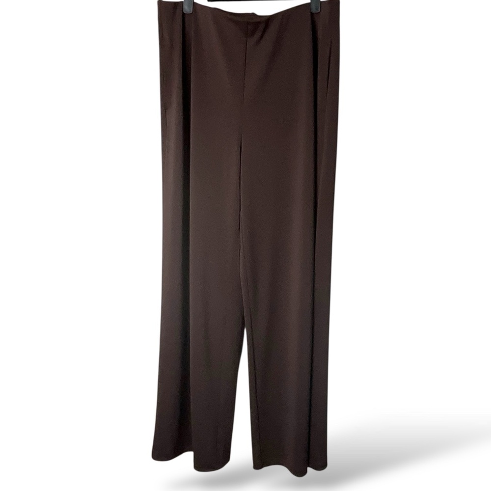NWT Wide Leg Pants in Dark Brown - Picture 2 of 8
